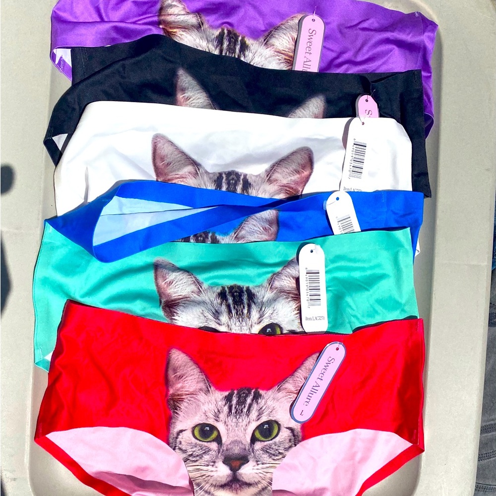 Set of Six Cat Panties